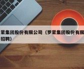 罗蒙集团股份有限公司（罗蒙集团股份有限公司招聘）