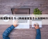 天线宝宝有几个（天线宝宝五个人分别叫什么）