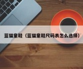 蓝猫童鞋（蓝猫童鞋尺码表怎么选择）